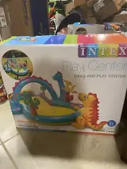 NEW Intex 11ft x 7.5ft x 44in Inflatable Dinoland Play Center Pool *Ships Now*