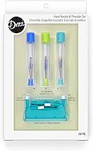Dritz Hand Needle & Threader, 28 pc Needle Threader Set, Multicolor