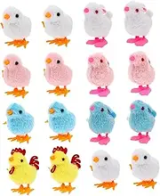 Totority 16Pcs Wind Up Rabbit Chicken Fun Interactive for Boys Engaging Parent