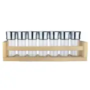 Birch Wood Spice Rack Book Shelf Set (Set of 2, Birch)