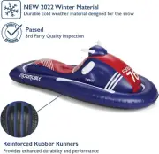 Funboy Giant Inflatable Luxury Retro Winter Snowmobile Snow Sled NIB Adult Sized