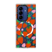 Galaxy Z Fold7 Clear Magnetic Case STRAWBERRIES