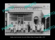 OLD LARGE HISTORIC PHOTO KADINA SOUTH AUSTRALIA WALLAROO TIMES NEWSPAPER c1919