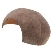 Coconut Shell Shelter Turtle Basking Platform Bearded Dragon Cave