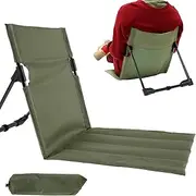 Folding Floor Chair,Foldable Chair,Outdoor Camping Chairs,Beach Lounger Mat,Lawn Chairs,Lightweight Folding Camping Chair,Portable Camping Chair,Foldable Camping Chair for Traveling (Army Green)