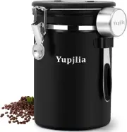 Coffee Canister, Premium 22OZ Large Stainless Steel Coffee Bean Storage Containe