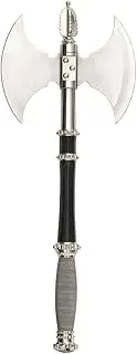 BladesUSA HK-079A Fantasy Medievel Battle Axe with Display Plaque, 21-Inch Length