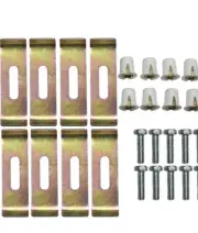 Kingston Brass KUHDWR10 8 Pack Undermount Clips for Stainless Steel Sink Mount