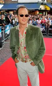 Actor Michael Keaton arrives UK Premiere of Herbie Fully Loaded Vu- Old Photo 4