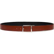 Santoni Reversible Leather Belt in Black-Tan at Nordstrom, Size 44