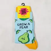 Grow a Pear Women's Crew Socks Oooh Yeah Funny Novelty Pack Socks ONE SIZE