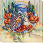 Bead embroidery kit Watercolors of summer-2 needlework kit Art beadwork pattern