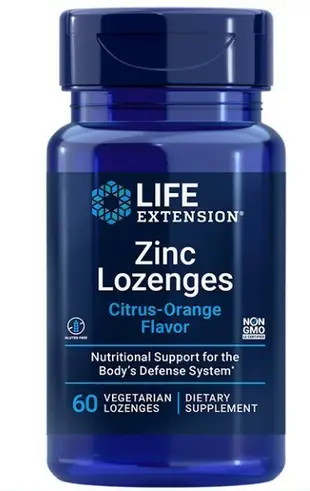 鋅  60粒 Zinc Lozenges 美國原裝 Life Extension