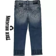 NWT - True Religion 'Geno Slim' Logo Jeans- Size 4Y