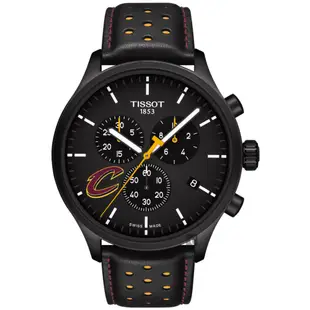 TISSOT 天梭 官方授權 CHRONO XL NBA 騎士隊特別版計時錶 送禮推薦-黑/45mm T1166173605101