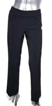 White House Black Market Sz 0 Black Legacy OS Pants Flare Leg