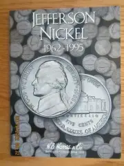 Whitman Harris Jefferson Nickel Book Folder Album Starting 1962 - 1995 #2680 NEW