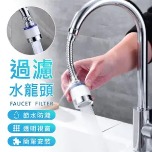 【Jo Go Wu】360度水龍頭過濾器附轉接頭(節水器/水龍頭延伸器/起泡器)