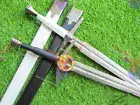The Witcher Steel Sword of Geralt of Rivia Handmade Replica W/ Leather Sheath