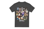 Avatar: The Last Airbender Unisex Adult Chibi Group T-Shirt (Charcoal) - UTTV18356