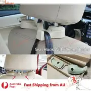 2X Hidden Car Seat Back Hook Hanger Headrest Holder Auto Organizer Bag Pouch