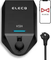 ElecQ Level 2 EV Charger, 240V/40A App Controlled 25ft NEMA 14-50/J1772
