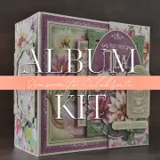 Graphic45 SEASON TO CELEBRATE KIT WRAP-AROUND ALBUM KIT scrapbooking