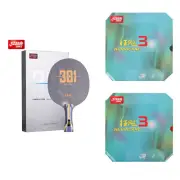 [Pre-Assembled] DHS H301 Blade Carbon Blade + NEO DHS Hurricane 3 Table Tennis