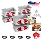 Effortless Baking with 6 Anodized Aluminum Loaf Pans - Ideal for Quick Breads