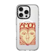 iPhone 16 Pro Clear Case MagSafe Compatible Amor by Ana Leovy