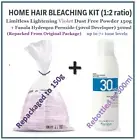 HOME BLEACH Limitless Lightening Powder Dust Free Violet 150g + 30vol Developer