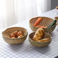 在飛比找樂天市場購物網優惠-純手工編 織竹籃 竹編 水果籃 竹簍 淘米籃 竹筐 米籮盛器