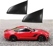 Car Black Side Window Louver GT Type Rear Windows Decoration Shutter Cover Trim Compatible for Mustang 2015-2019 Personalized Decoration