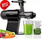Cold Press Masticating Juicer– High Juice Yield, Quiet Motor & Reverse Function