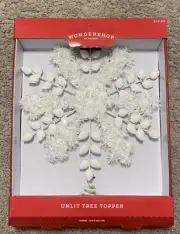 Wondershop at Target White Unlit metal Christmas tree topper