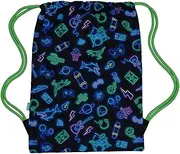 Big Drawstring Bag - Neon Life Kids Sports Bag Swim Bag