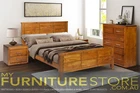 DOUBLE NARRABEEN PANEL BED FRAME (14-15-15-20-21-18-5) - BALTIC (#215) OR WALNUT