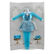 Vintage Barbie Fashion Avenue Aqua Dress Sparkly Lace Shoes Stockings Purse
