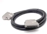 GXMRHWY SCSI HPCN 68 Pin Male to HPCN 68Pin Male Double Right Angle Zinc Alloy Field Assembly Cable 2Meter
