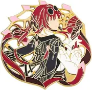 [GAUEIOUR] Honkai Star Rail Peripheral Badge Accessories for Fans - Kafka Character, Stainless Steel, No Gemstone