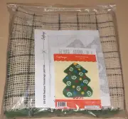 "Christmas Tree w/ Ornaments" Latch Hook Kit NIP 20x26"