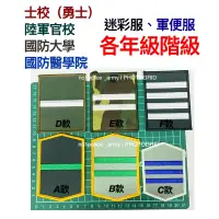 在飛比找蝦皮購物優惠-《學生年級階級》士校勇士、陸軍官校、國防大學、國防醫學院