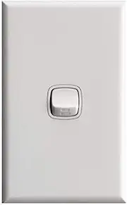 HPM Excel 10A 1 Gang Rocker Switch, White, CDXL770/1WEWE