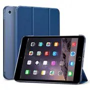 For Apple iPad mini 1/2/3/4/5 Folio Leather Smart Magnetic Flip Stand Case Cover (Navy Blue)