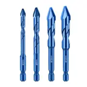 Versatile Handle Offset Drill Bits Tile Masonry Drill Bits (Set of 4)