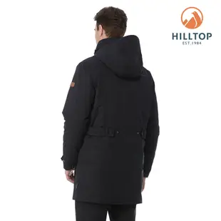 【HILLTOP山頂鳥】 GORE-TEX 二合一防水羽絨長大衣 男款 黑｜PF21XM60ECAA