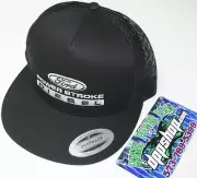 ford powerstroke trucker Flat bill ball cap hat snap back mesh classic flatbill