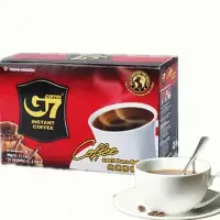 在飛比找Yahoo!奇摩拍賣優惠-越南進口中原G7無糖無奶速溶黑咖啡包(2gx15小包，30/