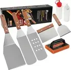 8Pc BBQ Griddle Accessories Kit - Heavy Duty Stainless Steel Professional Griddl