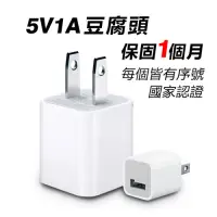 在飛比找Yahoo奇摩購物中心優惠-iphone充電頭 小白充 1A5W iPhone豆腐頭 i